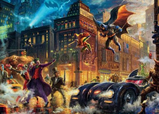 DC Comics Thomas Kinkade - Gotham City - 1000 Piece Puzzle - Image 2