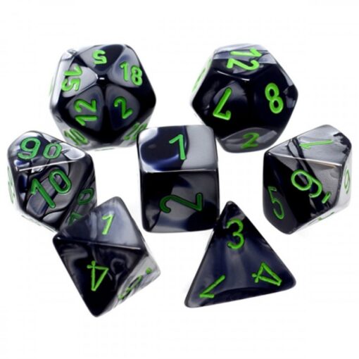 7-Die Set Mini Gemini: Black-Grey/Green