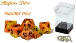 Halfsies Dice: 7 Die Polyhedral Set - Phoenix