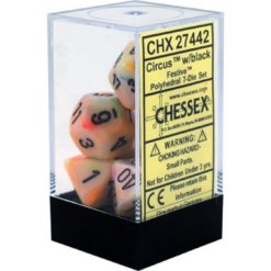Chessex Festive 7 Circus with Black