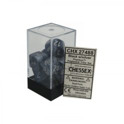 Chessex Phantom 7 Black with Silver
