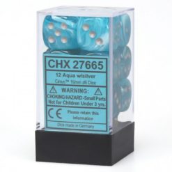 Chessex Cirrus 12 Aqua/Silver 16mm D6