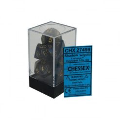 Chessex Lustrous 7 Shadow w/ Gold