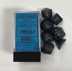 Chessex Opaque 7 Blue with Copper