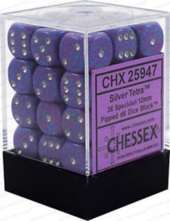 Chesses Speckled - 12 mm Silver Tetra D6