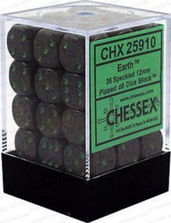 Chesses Speckled - 12 mm Earth D6