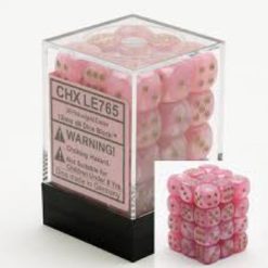 12mm D6 Dice Easter Pink w/Gold