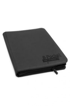 8-Pocket Quadrow Zipfolio XenoSkin - Black