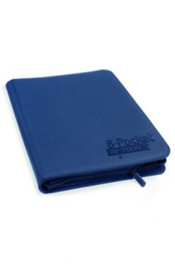 8-Pocket Quadrow Zipfolio XenoSkin - Dark Blue