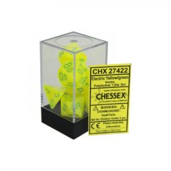 Vortex Electric Yellow/Green 7ct Polyhedral Dice Set