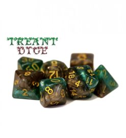 Halfsies Dice: 7 Die Polyhedral Set - Treant