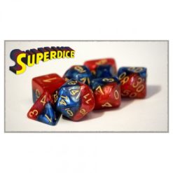 Halfsies Dice: 7 Die Polyhedral Set - Superdice