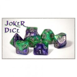 Halfsies Dice: 7 Die Polyhedral Set - Joker