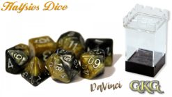 Halfsies Dice: 7 Die Polyhedral Set - DaVinci