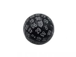 Single 100 Sided Polyhedral Dice (D100) Solid Color (45mm)