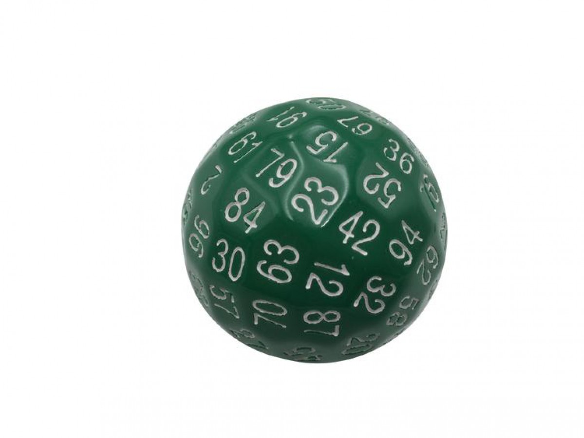Single 100 Sided Polyhedral Dice (D100) Solid Color (45mm) - Image 6