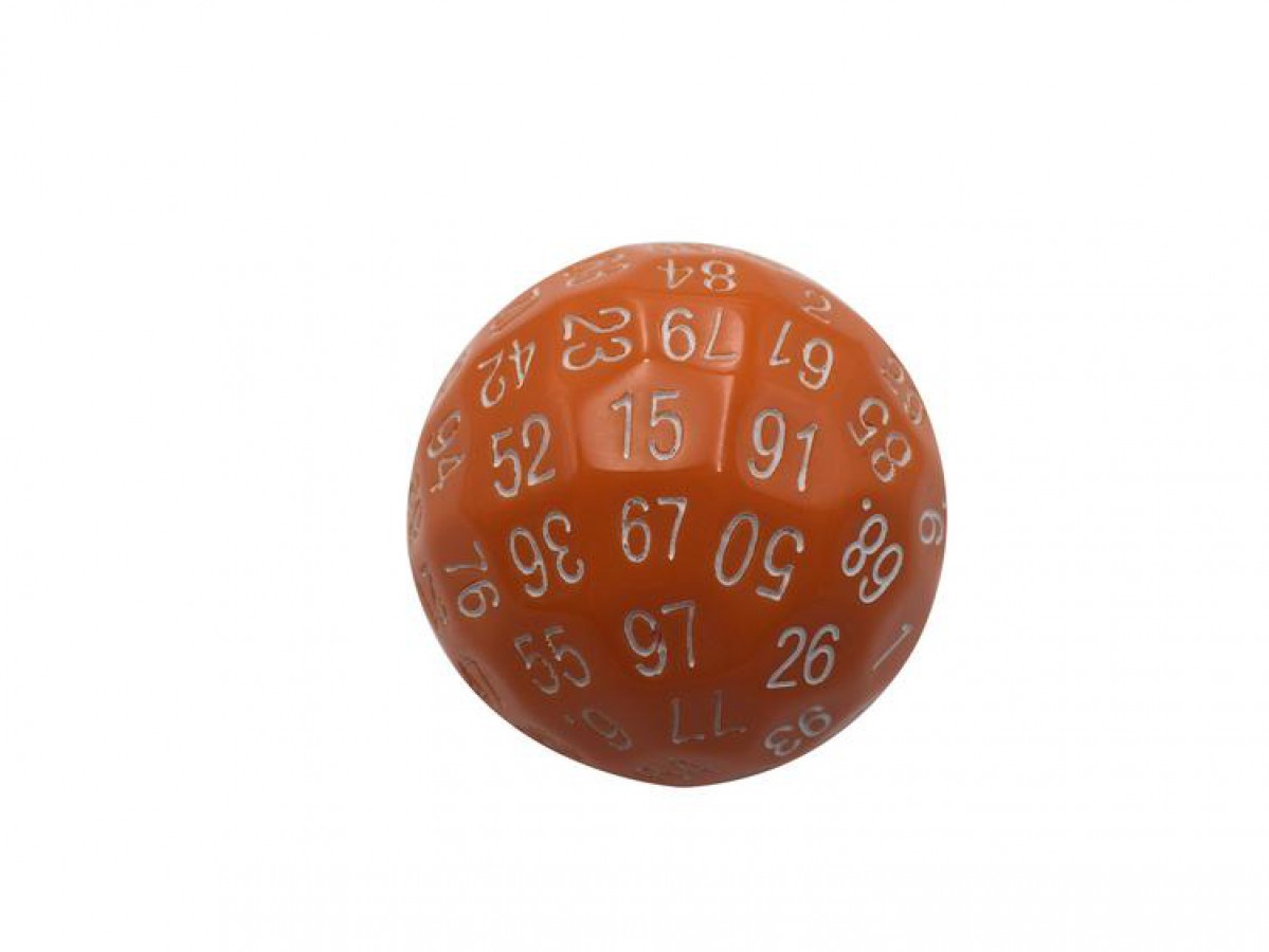 Single 100 Sided Polyhedral Dice (D100) Solid Color (45mm) - Image 8