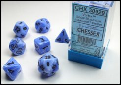 7-Die Set Vortex - Black Light Reactive - Snow Blue w/Black