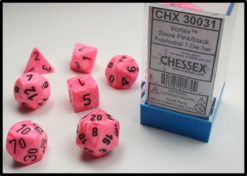 7-Die Set Vortex - Black Light Reactive - Snow Pink w/Black