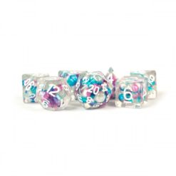 7-Die Set 16mm Resin Pearl: Gradient Purple/Teal/White