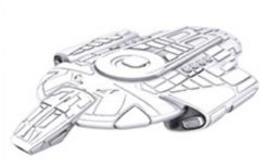 Star Trek Deep Cuts Unpainted Ships: Defiant Class