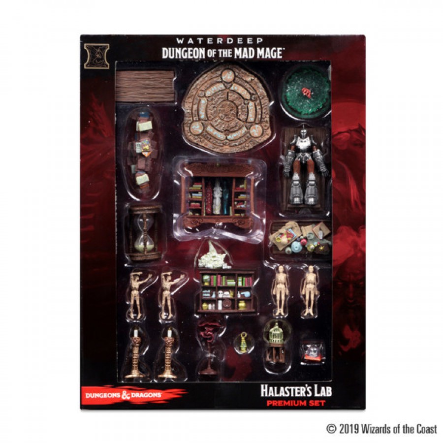 D&D Icons of the Realms: Set 10- Waterdeep- Dungeon of the Mad Mage- Halaster’s Lab Premium Set