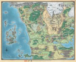 D&D 5th Edition: Sword Coast Adventure Guide- Faerun Map