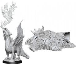 Gold Dragon Wyrmling & Small Treasure Pile