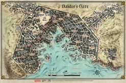 Dungeons and Dragons RPG: Baldur`s Gate - Descent into Avernus - Baldur`s Gate Map