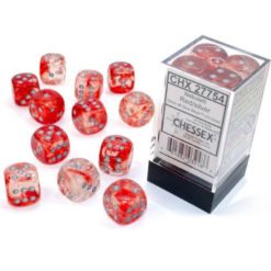 16mm d6 Nebula Luminary: Red/silver
