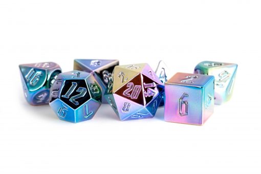 7-Die Set 16mm Aluminum Plated Acrylic: Rainbow Aegis/Uninked