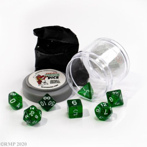 Pizza Dice - Lucky Dice - Clear Green