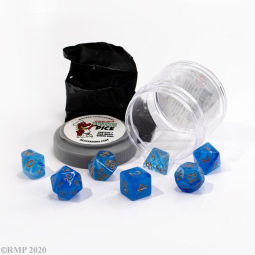 Pizza Dice - Lucky Dice - Gem Blue