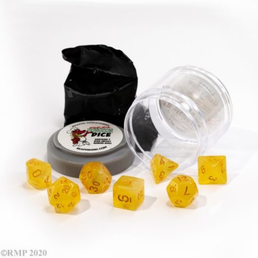 Pizza Dice - Lucky Dice - Gem Yellow