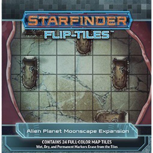 Starfinder RPG: Flip-Tiles- Alien Planet Moonscape Expansion