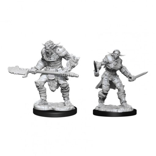 Bugbear Barbarian Male & Bugbear Rogue Female