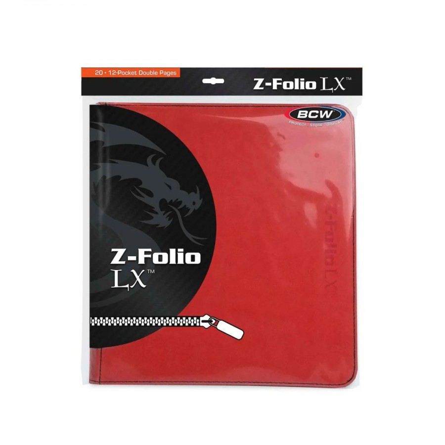 BCW Z-Folio 12-Pocket LX Album - Red