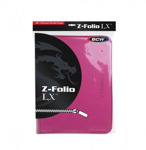 Portfolio: 9-Pocket Zippered LX- Pink