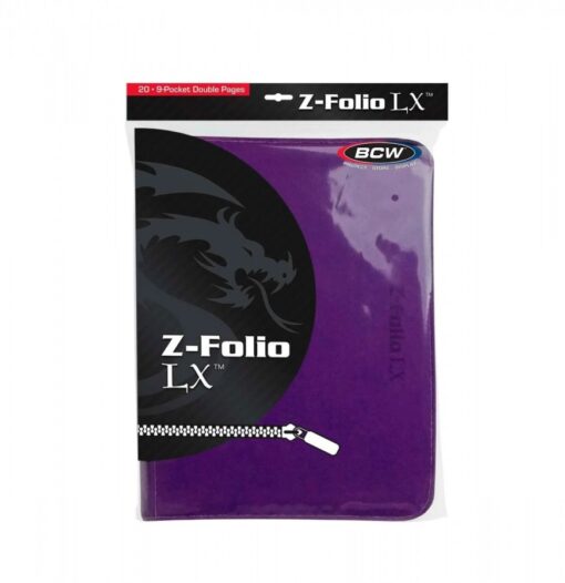 Portfolio: 9-Pocket Zippered LX- Purple