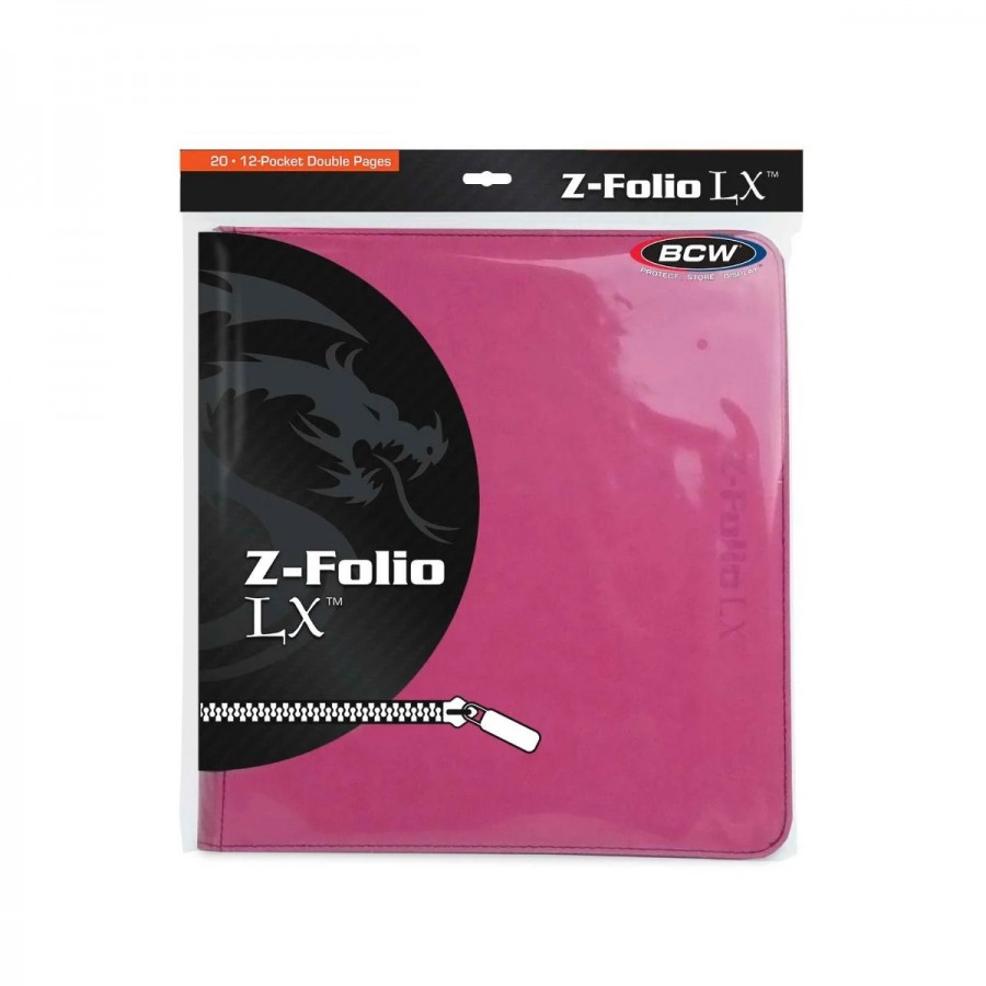 BCW Z-Folio 12-Pocket LX Album - Pink