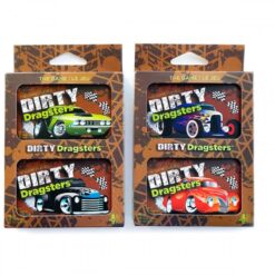 Dirty Dragsters: Blue & Orange Cars