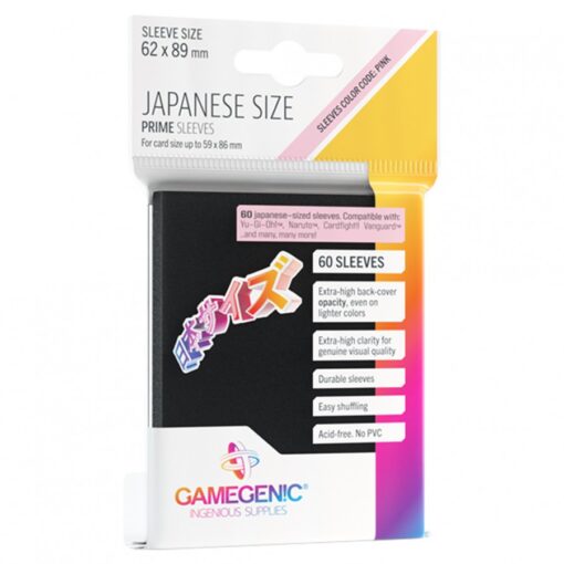 PRIME Japanese Sized Sleeves Black (60pk)