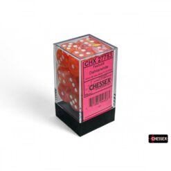 16mm 12d6 Festive: Dahlia/White Dice Block