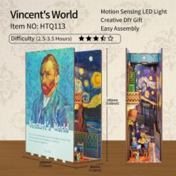 Diy Miniature House Book Nook Kit: Vincent's World