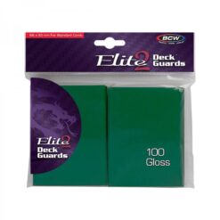 Deck Protectors: Elite2 Deck Guards- Glossy- Green (100 ct.)