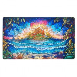 Playmat: Stained Glass- Hidden Island (24" x 14")
