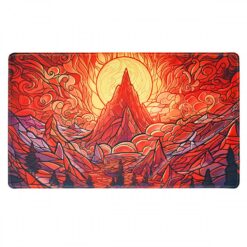 Playmat: Stained Glass- Burning Mountain (24" x 14")