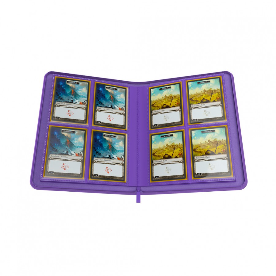 Zip-Up Album 8-Pocket: Purple