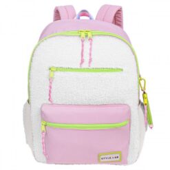 Lulu: Full Size Sherpa Backpack: Pink