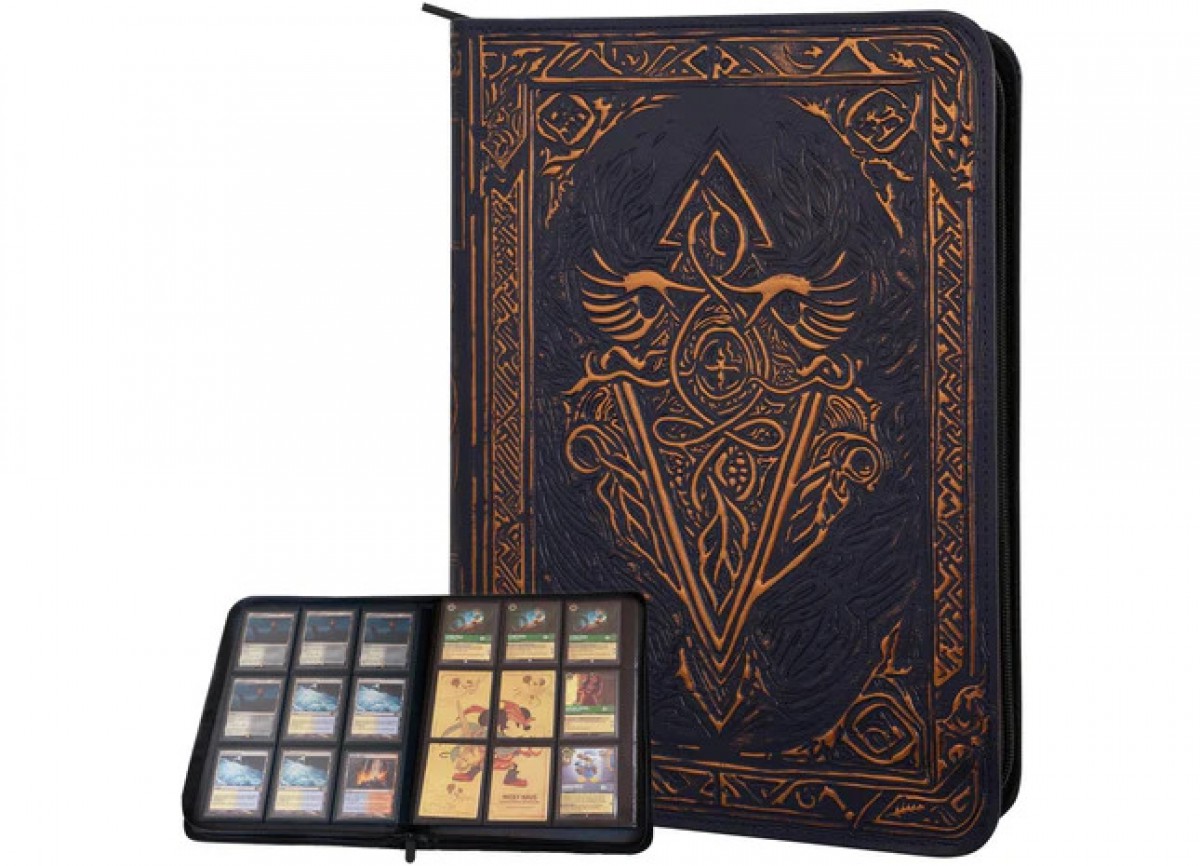 TCG Faux-Leather Trading Card Binder - Blue
